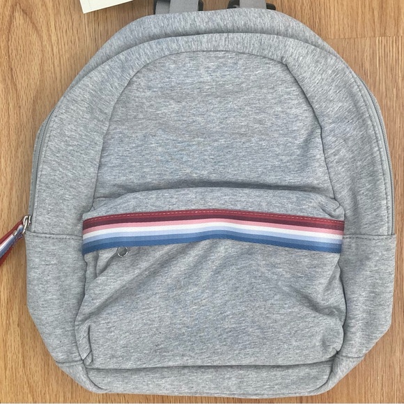 EV1 Gray Backpack with Red, White & Blue Stripe Accent - Picture 4 of 9